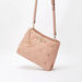 ELLE Quilted Shoulder Bag with Stud Detail and Adjustable Strap-Women%27s Handbags-thumbnailMobile-1