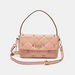 ELLE Embellished Satchel Bag with Detachable Strap and Flap Closure-Women%27s Handbags-thumbnailMobile-0