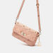 ELLE Embellished Satchel Bag with Detachable Strap and Flap Closure-Women%27s Handbags-thumbnail-1