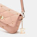 ELLE Embellished Satchel Bag with Detachable Strap and Flap Closure-Women%27s Handbags-thumbnail-3