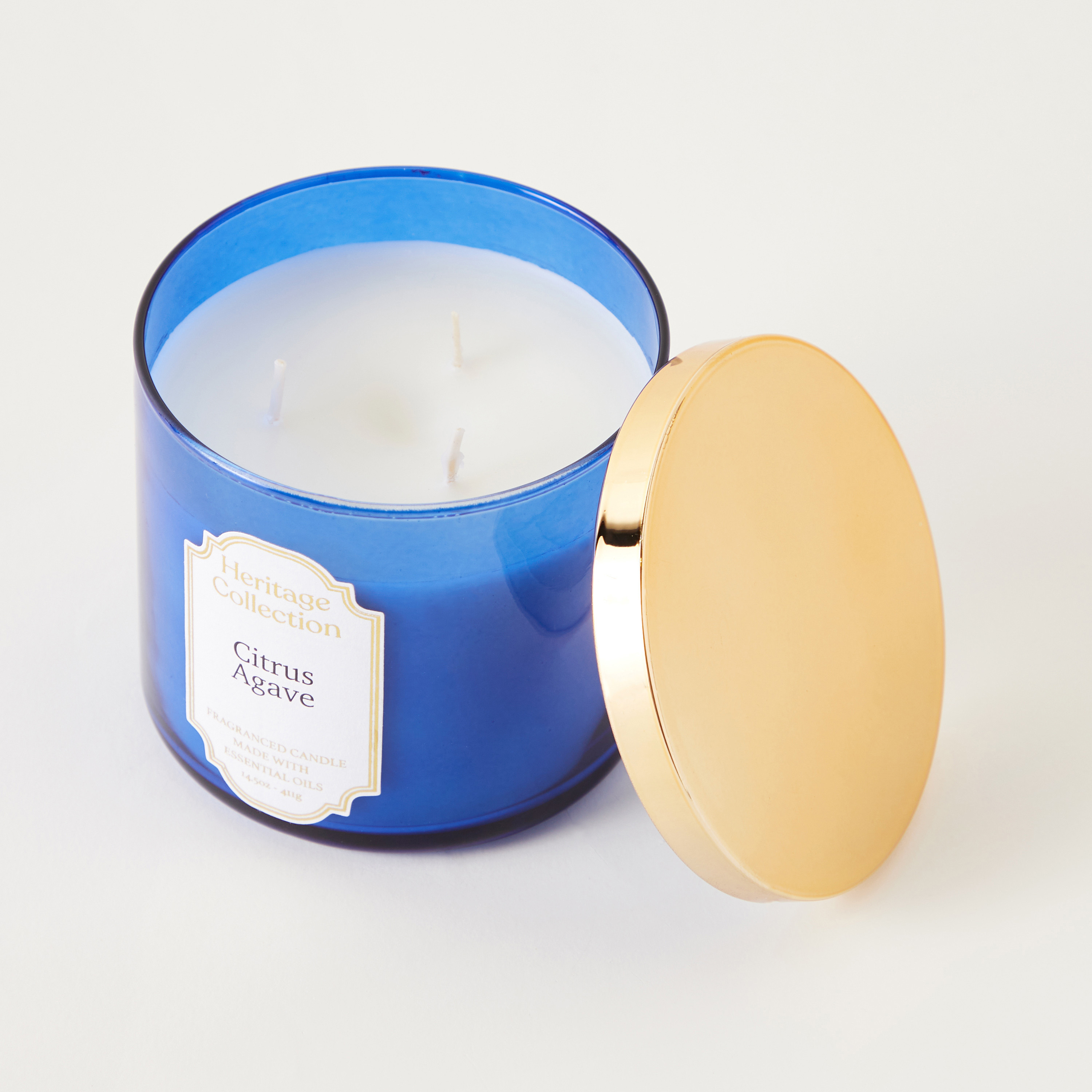Heritage Collection Citrus Agave Scented Jar Candle - 9 cms-household-homefragrance-candles-image-1