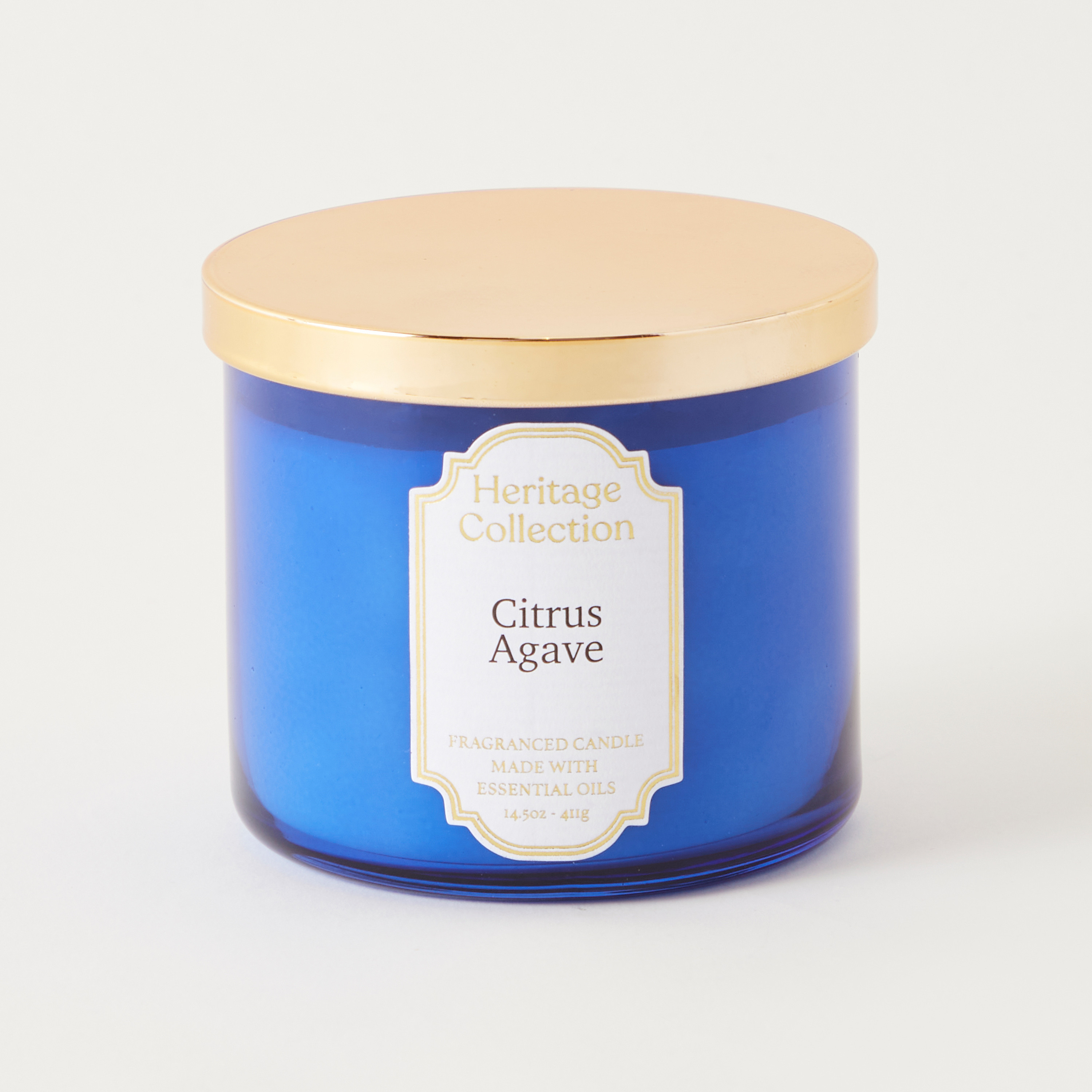 Heritage Collection Citrus Agave Scented Jar Candle - 9 cms-household-homefragrance-candles-image-2