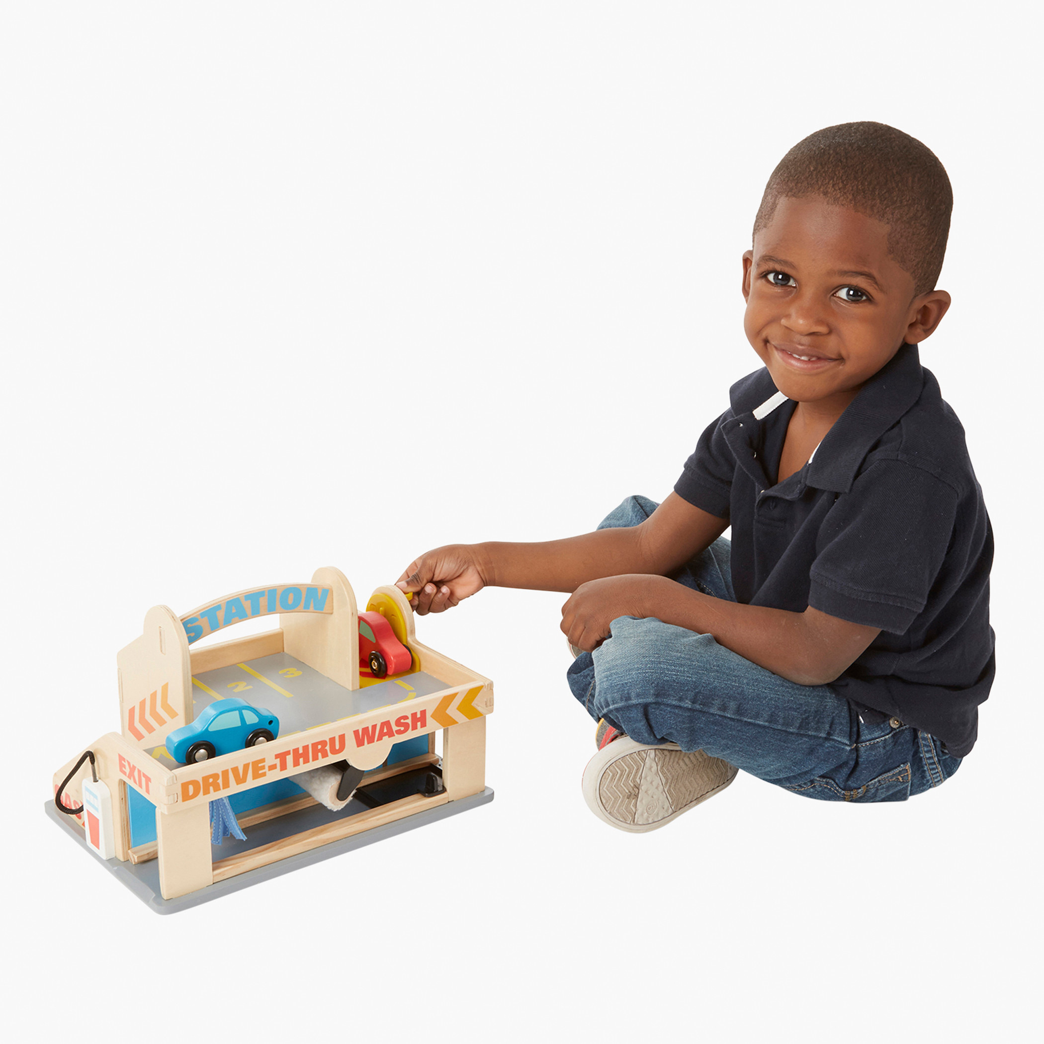 Melissa and doug service station best sale parking garage