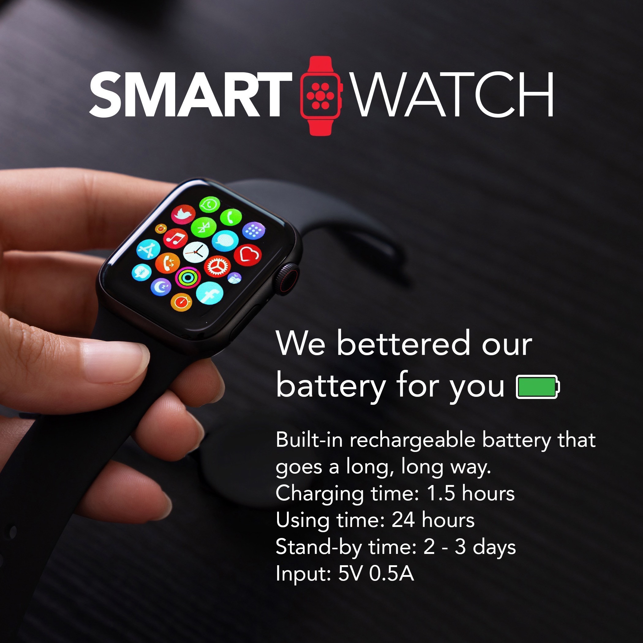 Smartwatch with Bluetooth and Touch Screen Features-electronics-smartwatches-image-5