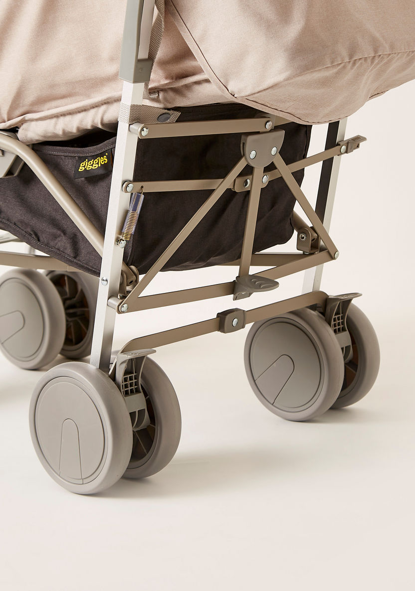 Giggles Touring Beige Baby Buggy with Canopy and Multi-Position Reclining Seat (Upto 3 years) -Buggies-image-8