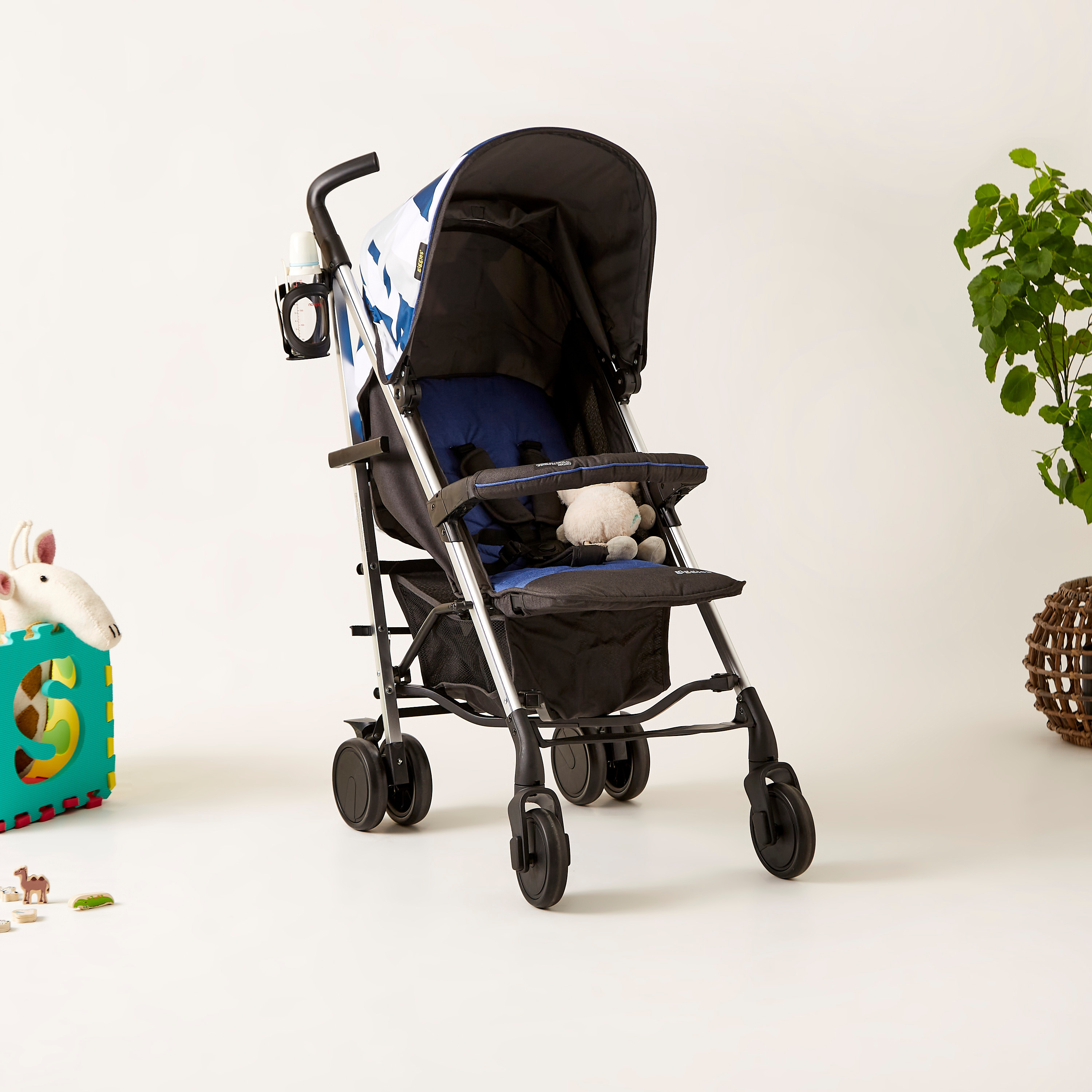 Buy Giggles Solex Printed Baby Buggy with Canopy and Multi Position Recline Upto 3 years for Babies Online in UAE Centrepoint