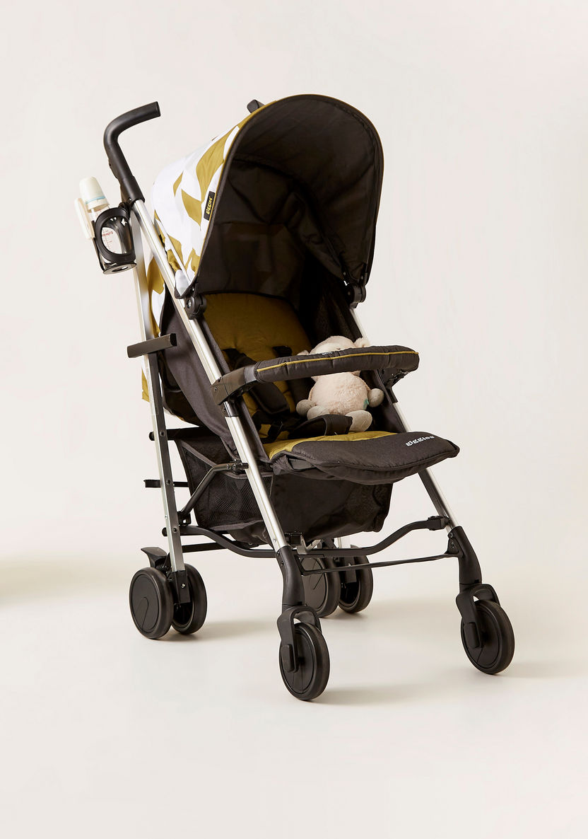 Giggles Solex Printed Gold Baby Buggy with Canopy and Multi-Position Reclining Seat (Upto 3 years) -Buggies-image-0
