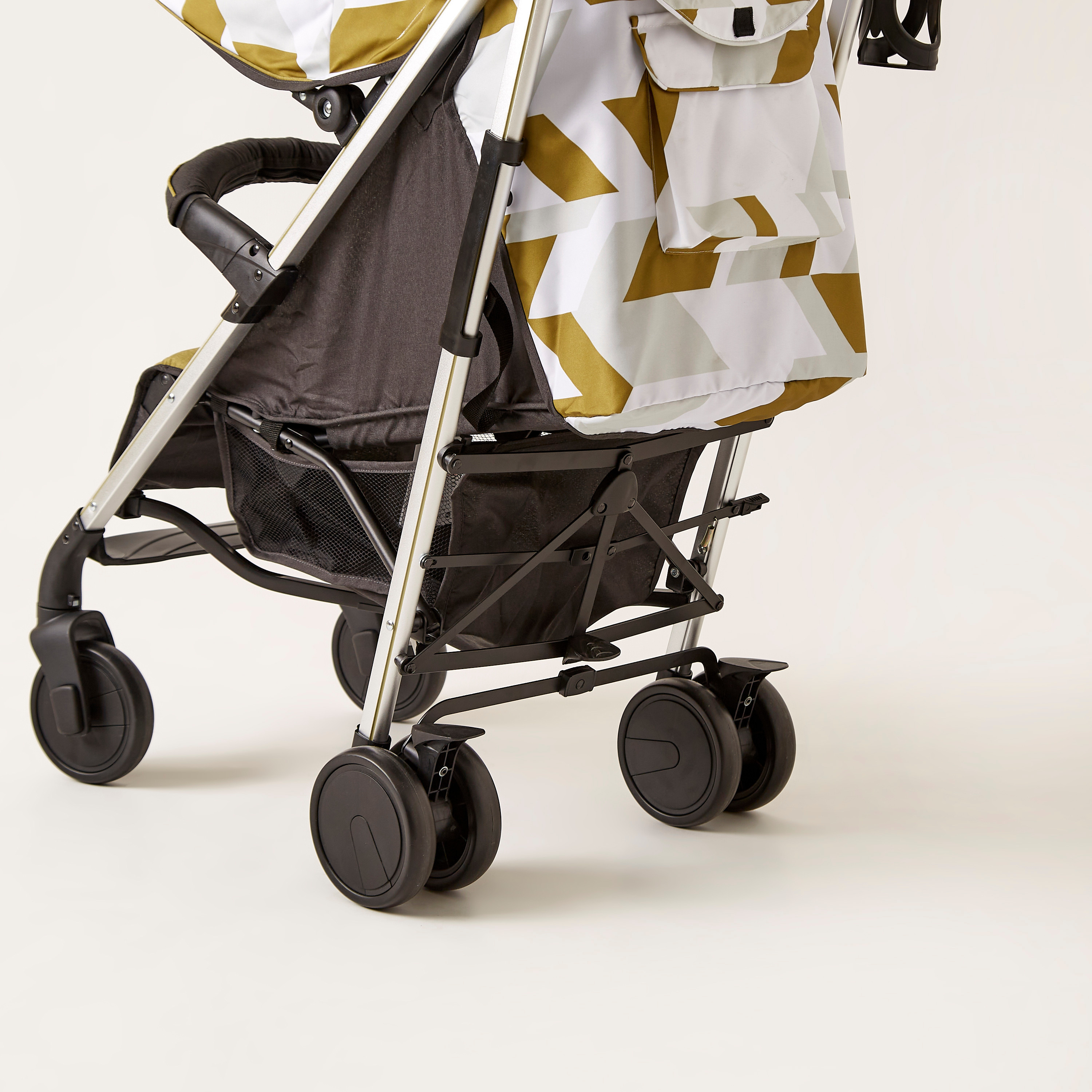 Giggles Solex Printed Gold Baby Buggy with Canopy and Multi-Position Reclining Seat (Upto 3 years) -baby-gear-strollersandprams-buggies-image-10
