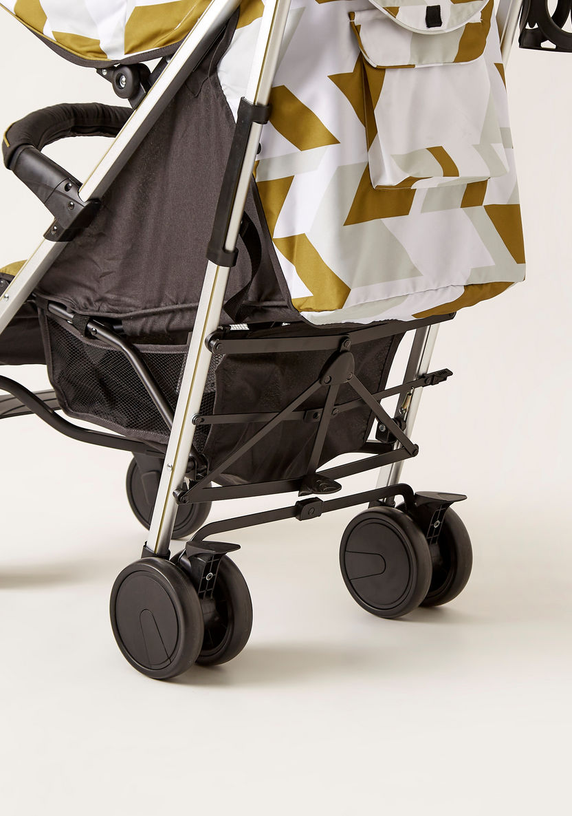 Giggles Solex Printed Gold Baby Buggy with Canopy and Multi-Position Reclining Seat (Upto 3 years) -Buggies-image-9