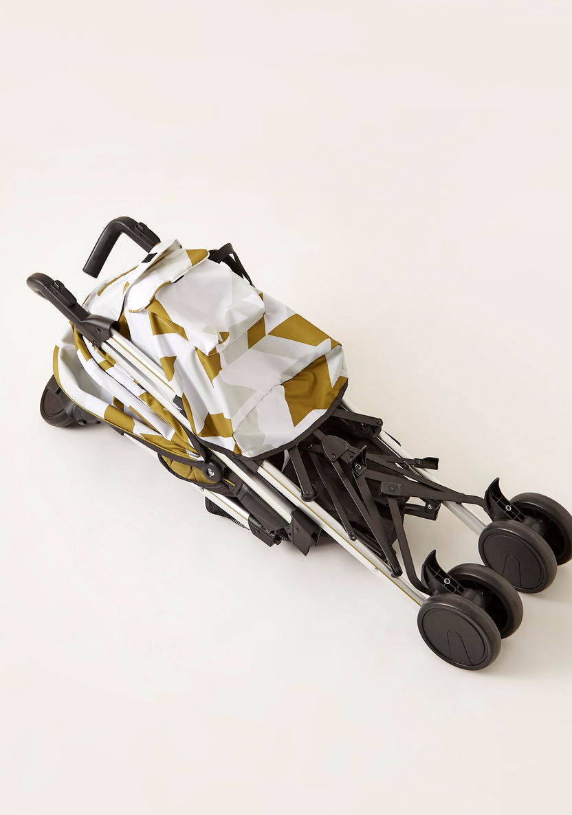 Giggles Solex Printed Gold Baby Buggy with Canopy and Multi-Position Reclining Seat (Upto 3 years) -Buggies-image-10