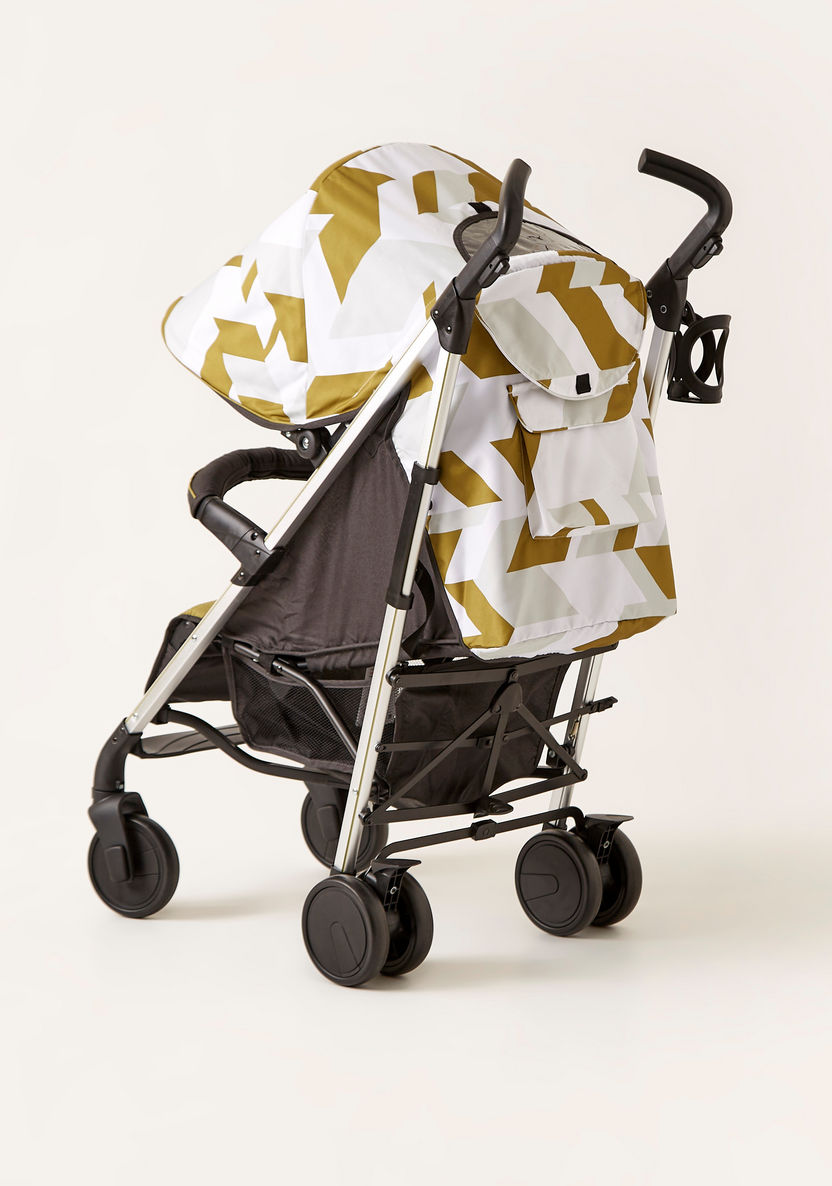 Giggles Solex Printed Gold Baby Buggy with Canopy and Multi-Position Reclining Seat (Upto 3 years) -Buggies-image-2