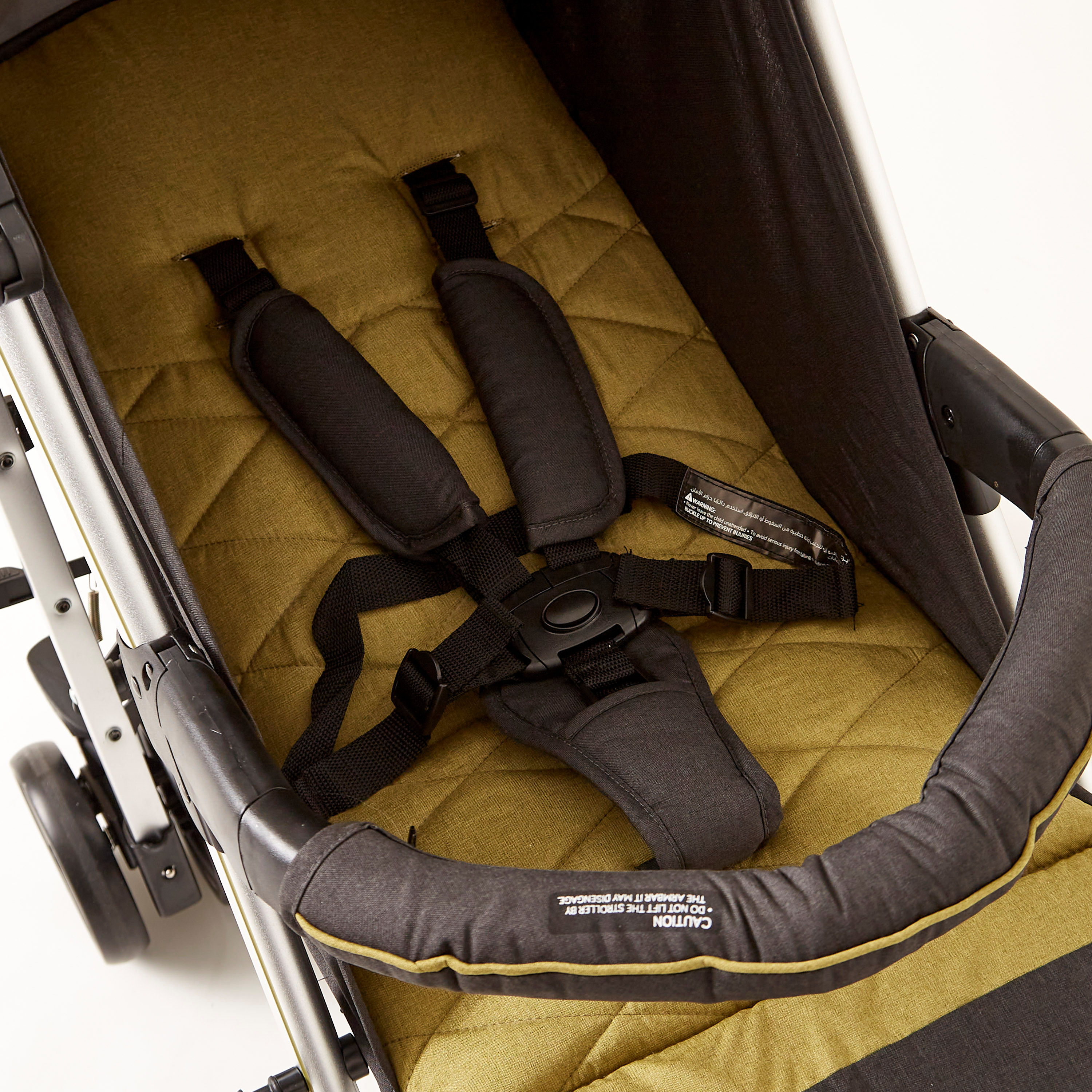Giggles Solex Printed Gold Baby Buggy with Canopy and Multi-Position Reclining Seat (Upto 3 years) -baby-gear-strollersandprams-buggies-image-5