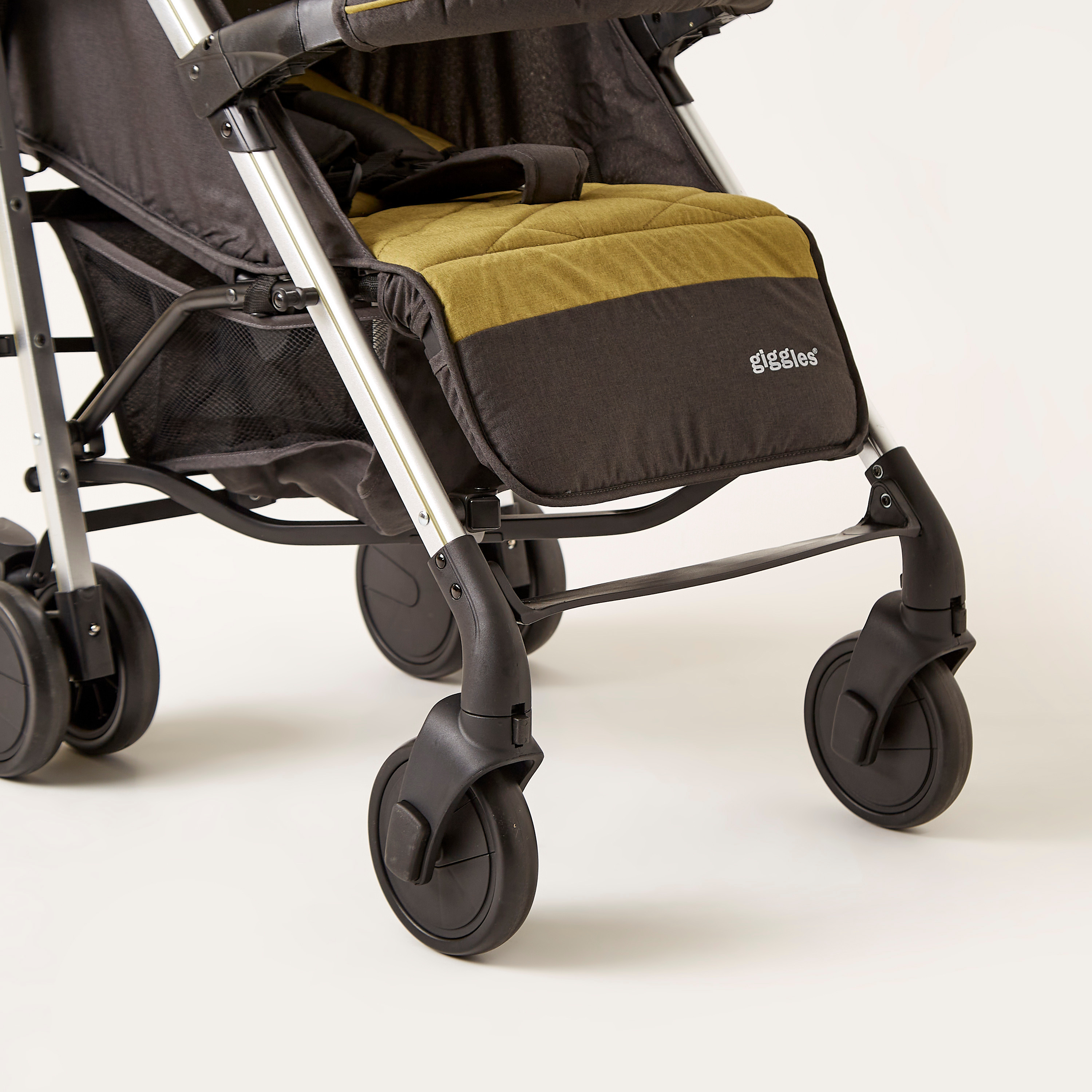 Giggles Solex Printed Gold Baby Buggy with Canopy and Multi-Position Reclining Seat (Upto 3 years) -baby-gear-strollersandprams-buggies-image-6