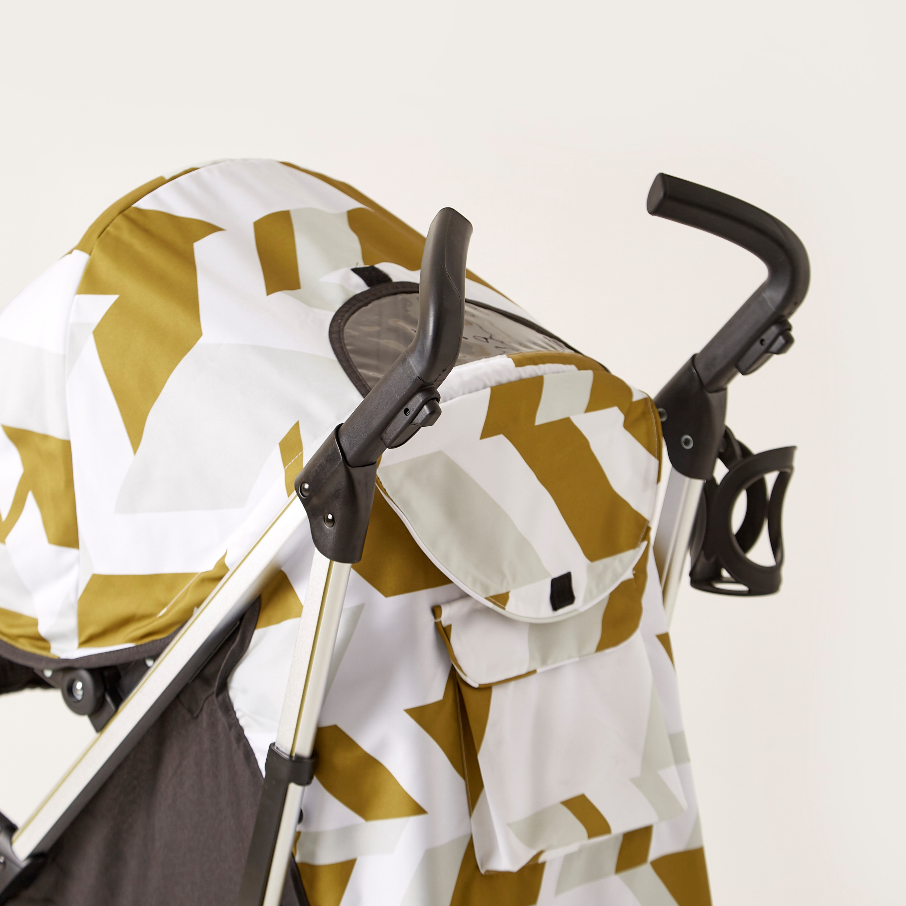 Giggles Solex Printed Gold Baby Buggy with Canopy and Multi-Position Reclining Seat (Upto 3 years) -baby-gear-strollersandprams-buggies-image-9