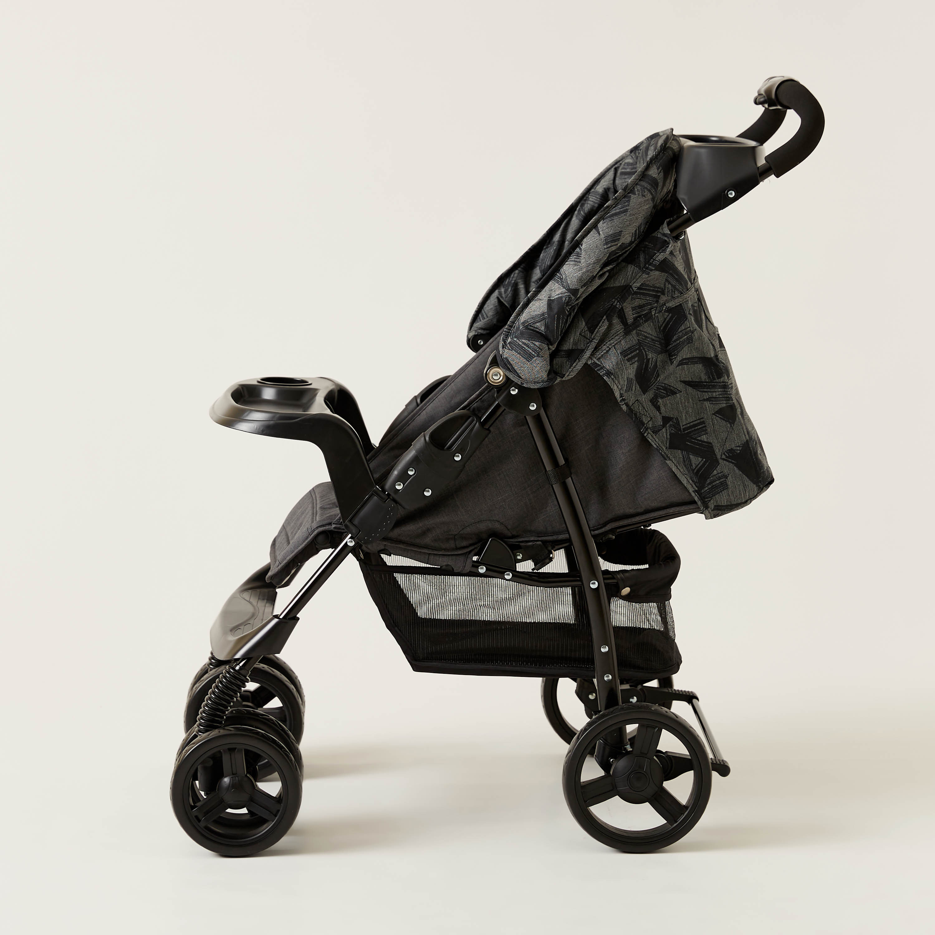 Buy Juniors Jazz Black Grey Baby Stroller with Multiposition Reclining Seat Upto 3 years Online Mothercare Bahrain