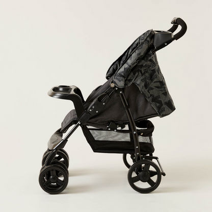 Juniors Jazz Black Grey Baby Stroller with Multiposition Reclining Seat (Upto 3 years) -Strollers-image-3