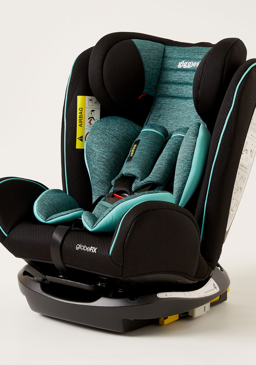 Giggles Globefix 3-in-1 Convertible Car Seat -Black/Teal (Ages 1 to 12 years)-Car Seats-image-0