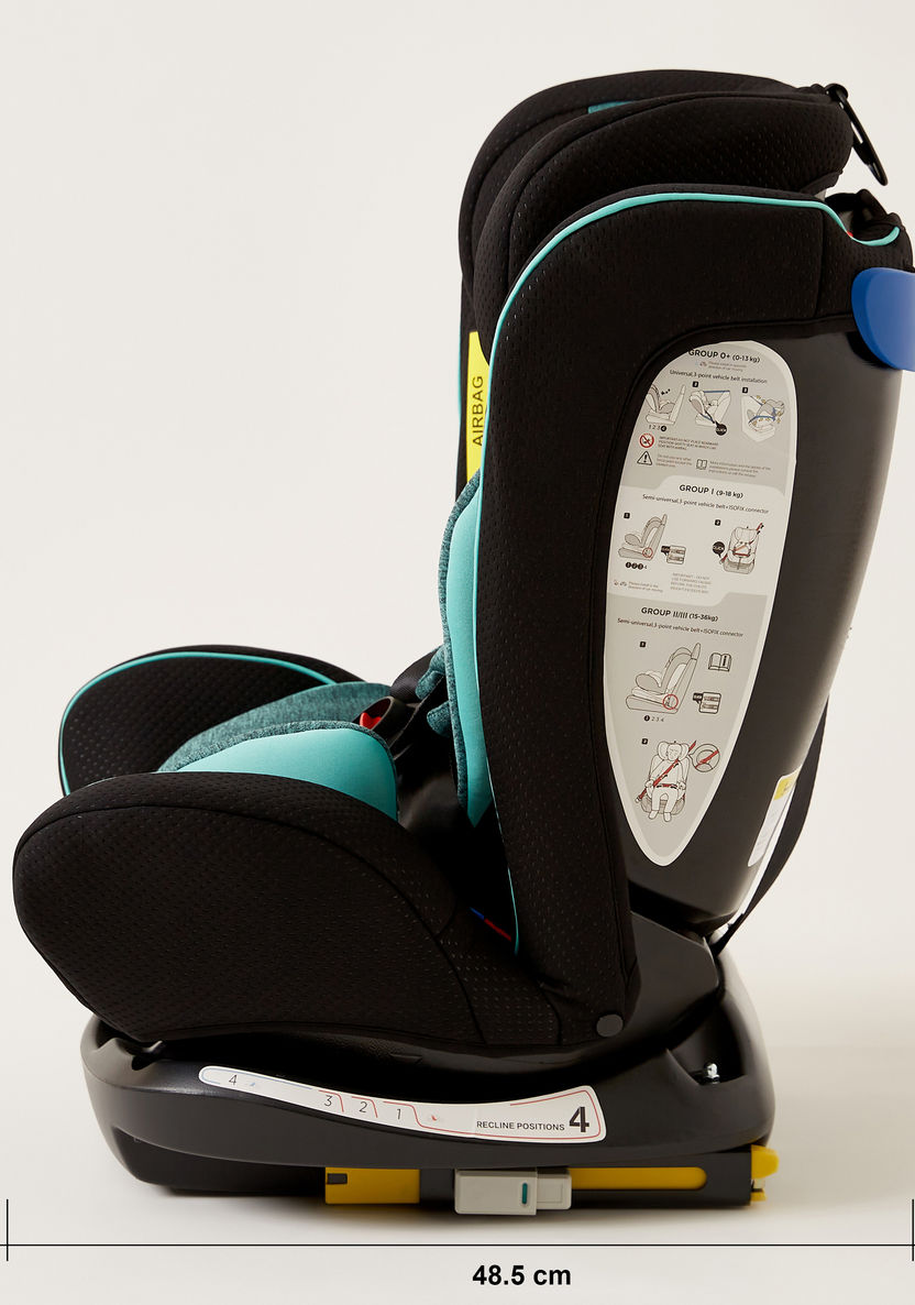 Giggles Globefix 3-in-1 Convertible Car Seat -Black/Teal (Ages 1 to 12 years)-Car Seats-image-9