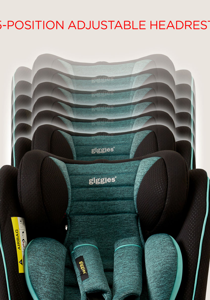 Giggles Globefix 3-in-1 Convertible Car Seat -Black/Teal (Ages 1 to 12 years)-Car Seats-image-4