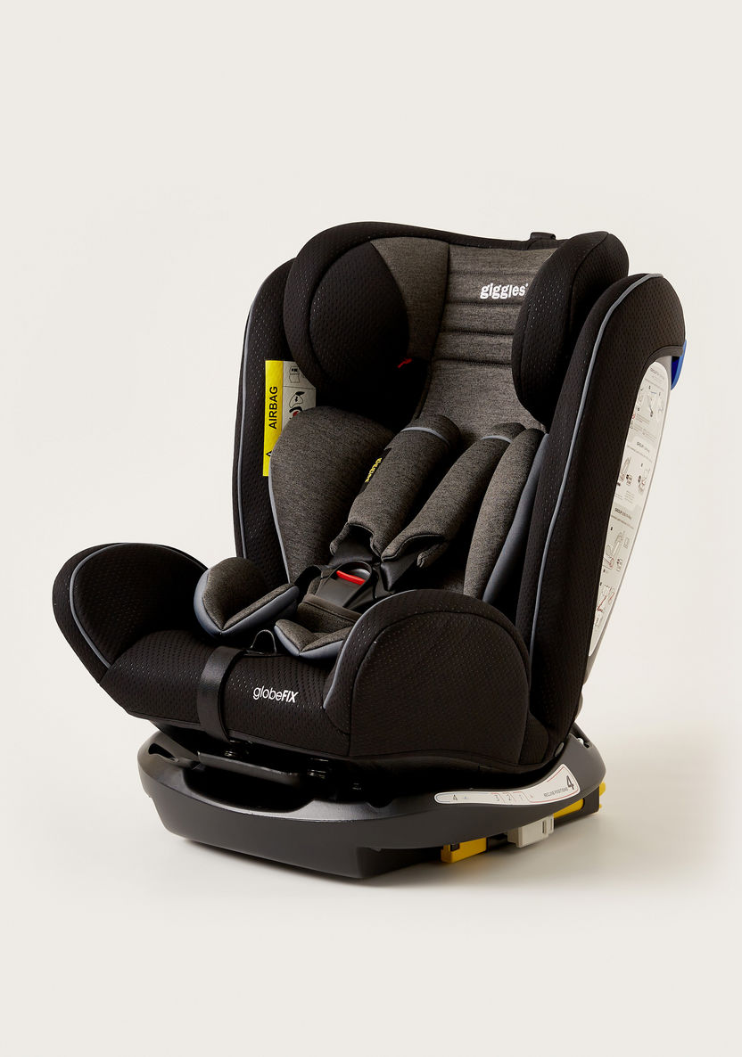 Giggles Globefix 3-in-1 Convertible Car Seat -Black/Grey (Ages 1 to 12 years)-Car Seats-image-0