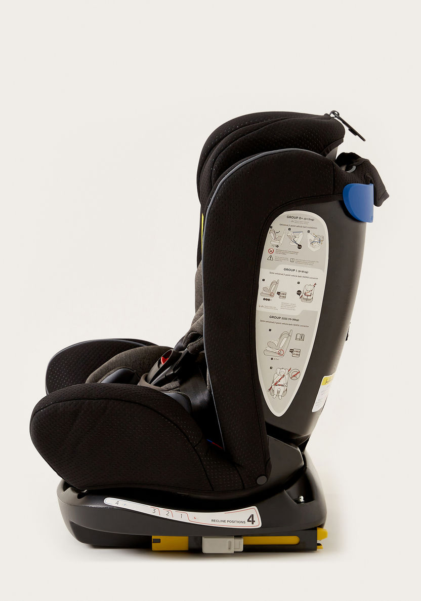 Giggles Globefix 3-in-1 Convertible Car Seat -Black/Grey (Ages 1 to 12 years)-Car Seats-image-9