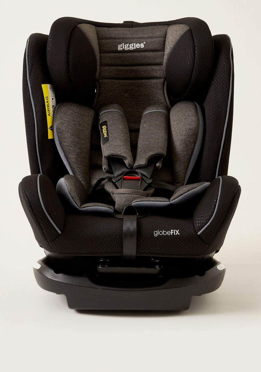 Giggles Globefix 3-in-1 Convertible Car Seat -Black/Grey (Ages 1 to 12 years)-Car Seats-image-1