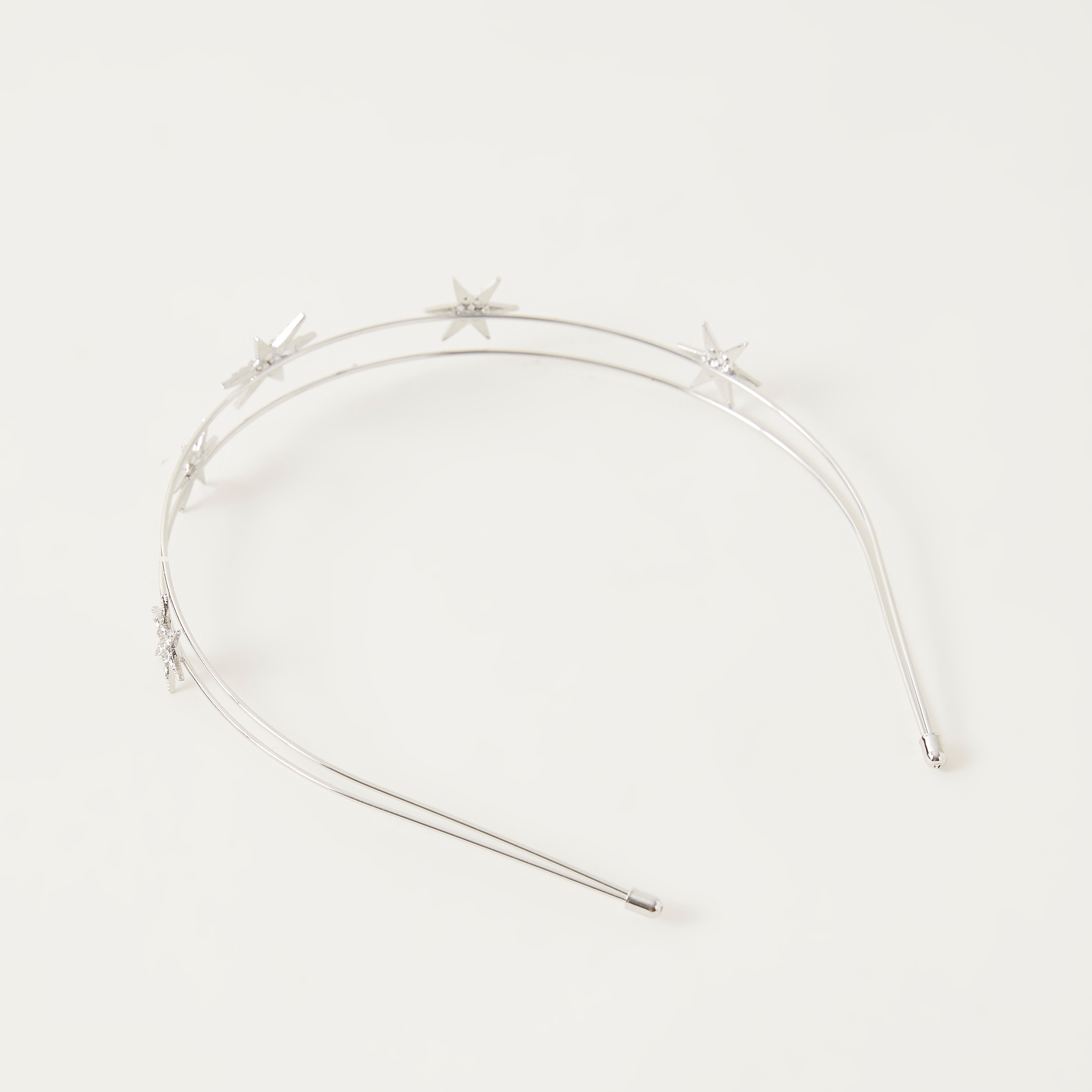 Metal Headband with Star Accents-women-hairaccessories-bands-image-1
