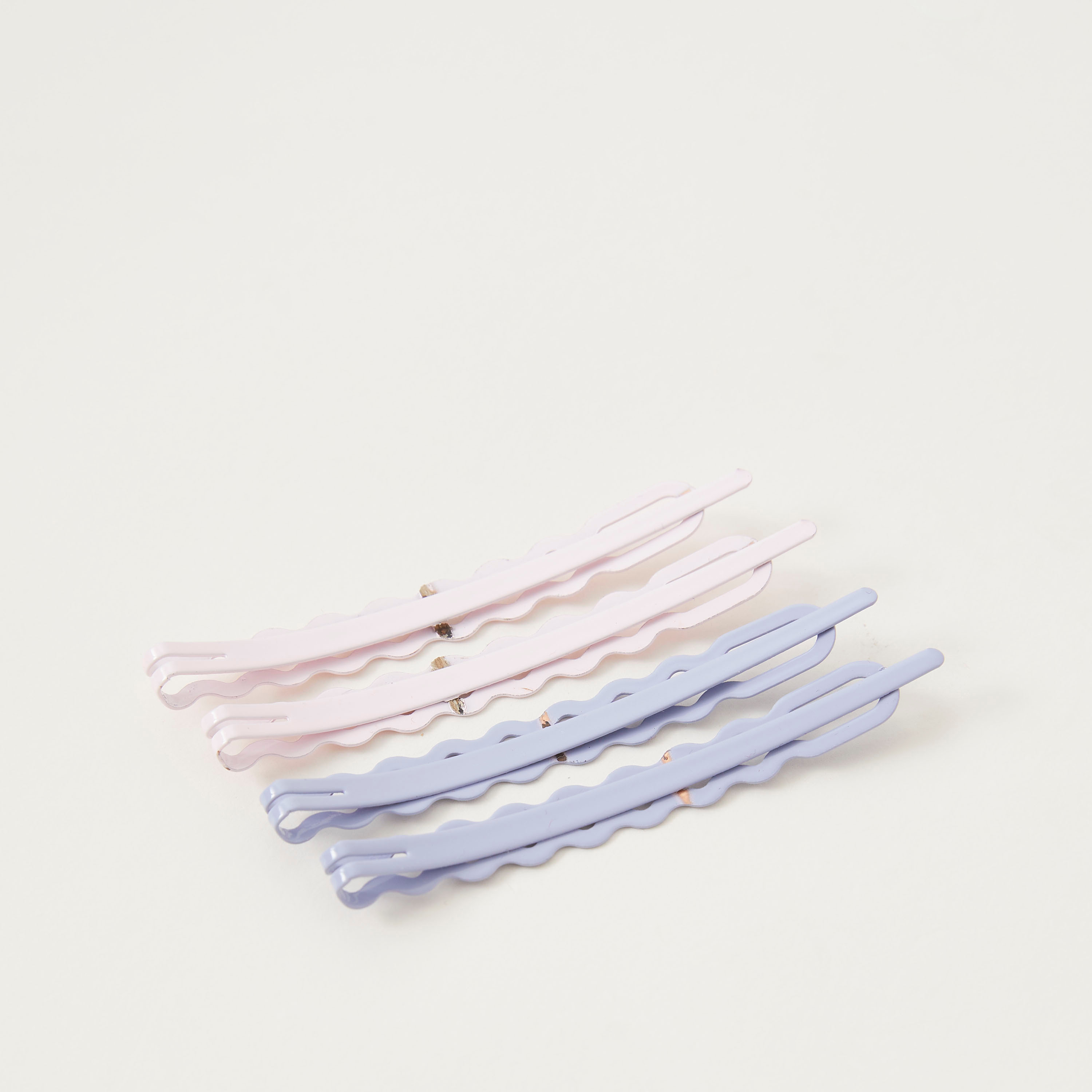 Enamel Finished Scalloped Tik-Tok Hair Pins - Set of 4-women-hairaccessories-hairpins-image-3