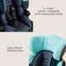 Juniors Domingo 3-in-1 Toddler Carseat - Blue (Ages 1 to 12 years)-Car Seats-thumbnailMobile-6
