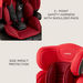 Juniors Domingo 3-in-1 Toddler Carseat - Red (Ages 1  to 12 years)-Car Seats-thumbnail-6