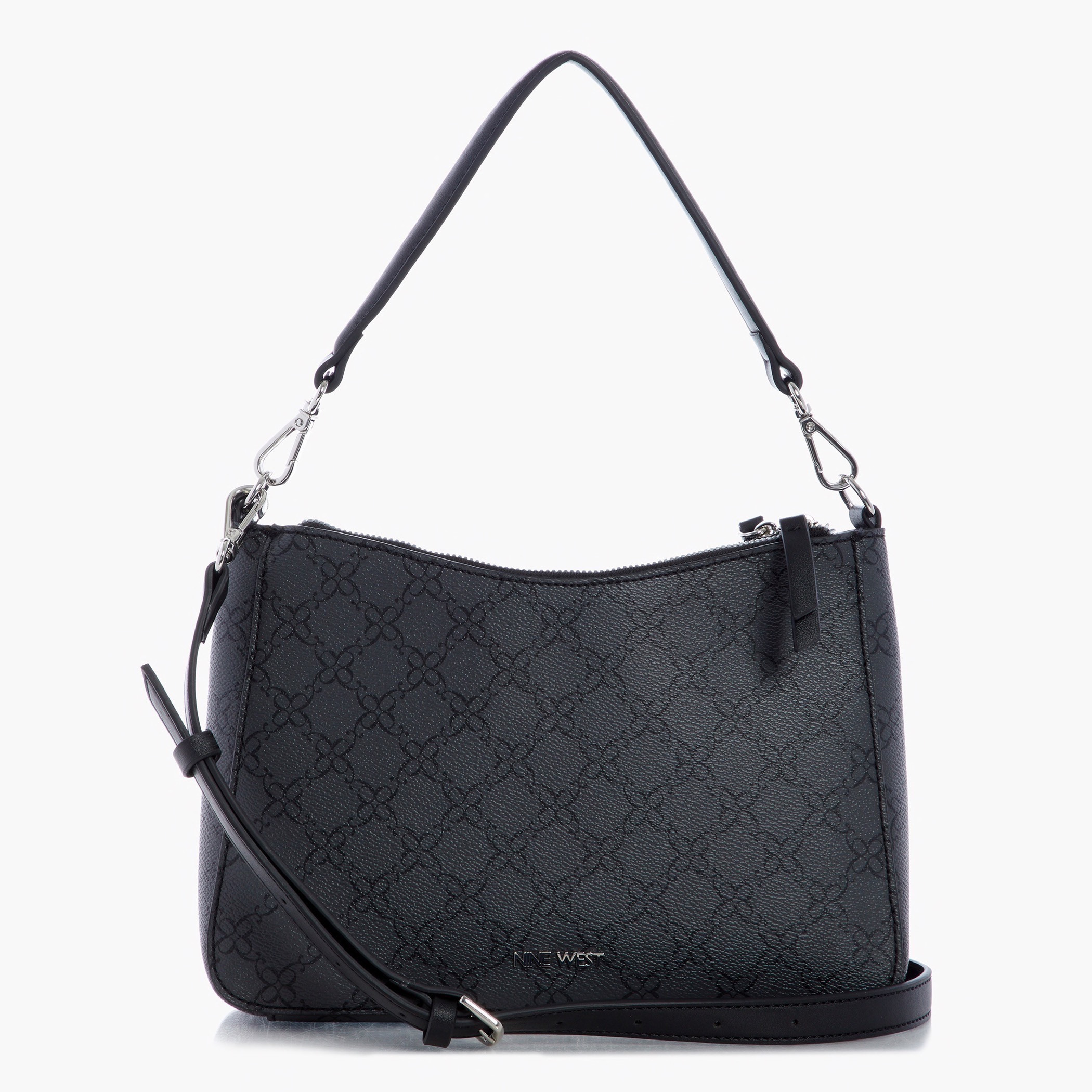 شنطة كروس بودي بسحّاب إغلاق وطبعات من ناين ويست-women-bagsandwallets-handbags-image-1