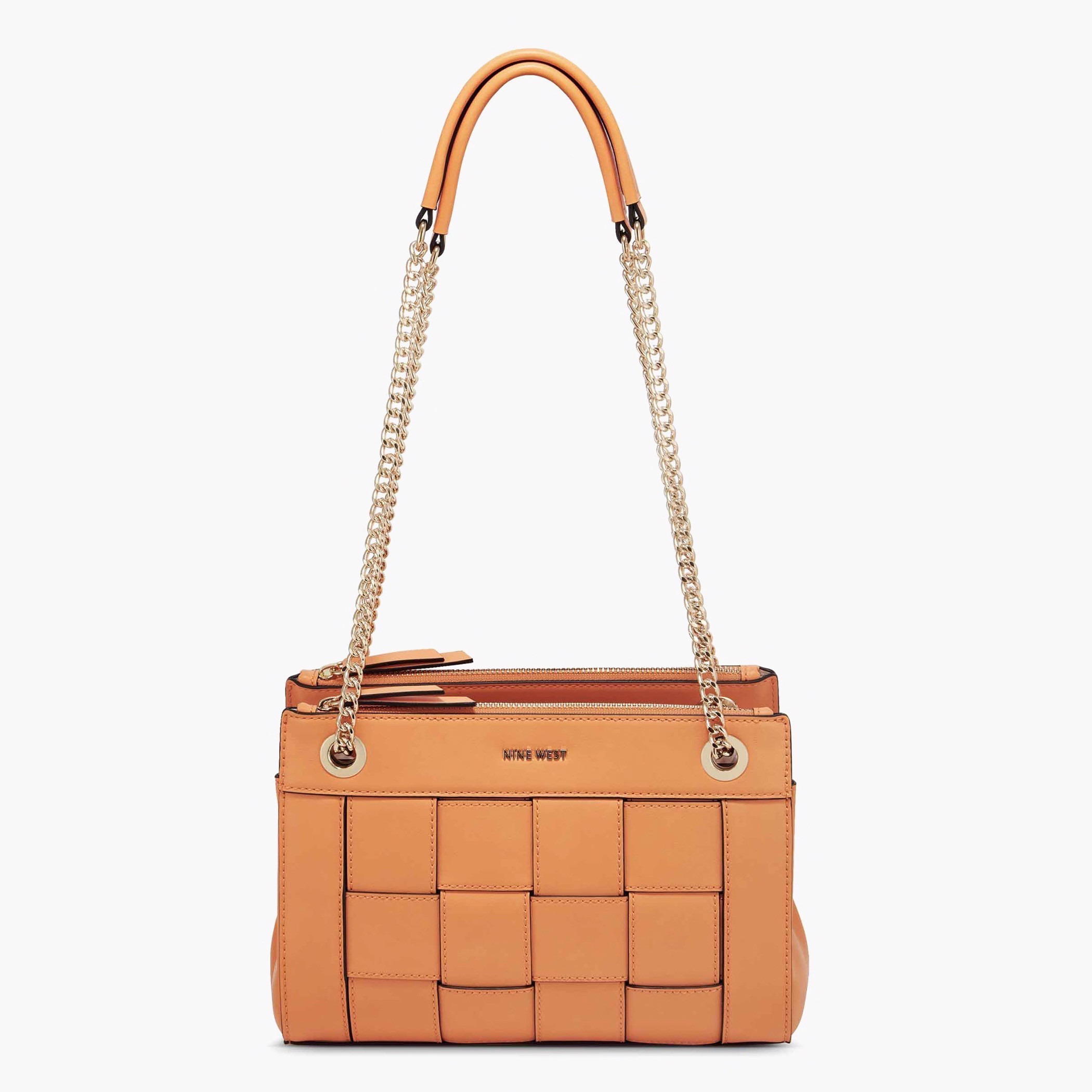 شنطة كروس بودي بارزة الملمس بمقابض مزدوجة من ناين ويست-women-bagsandwallets-handbags-image-1