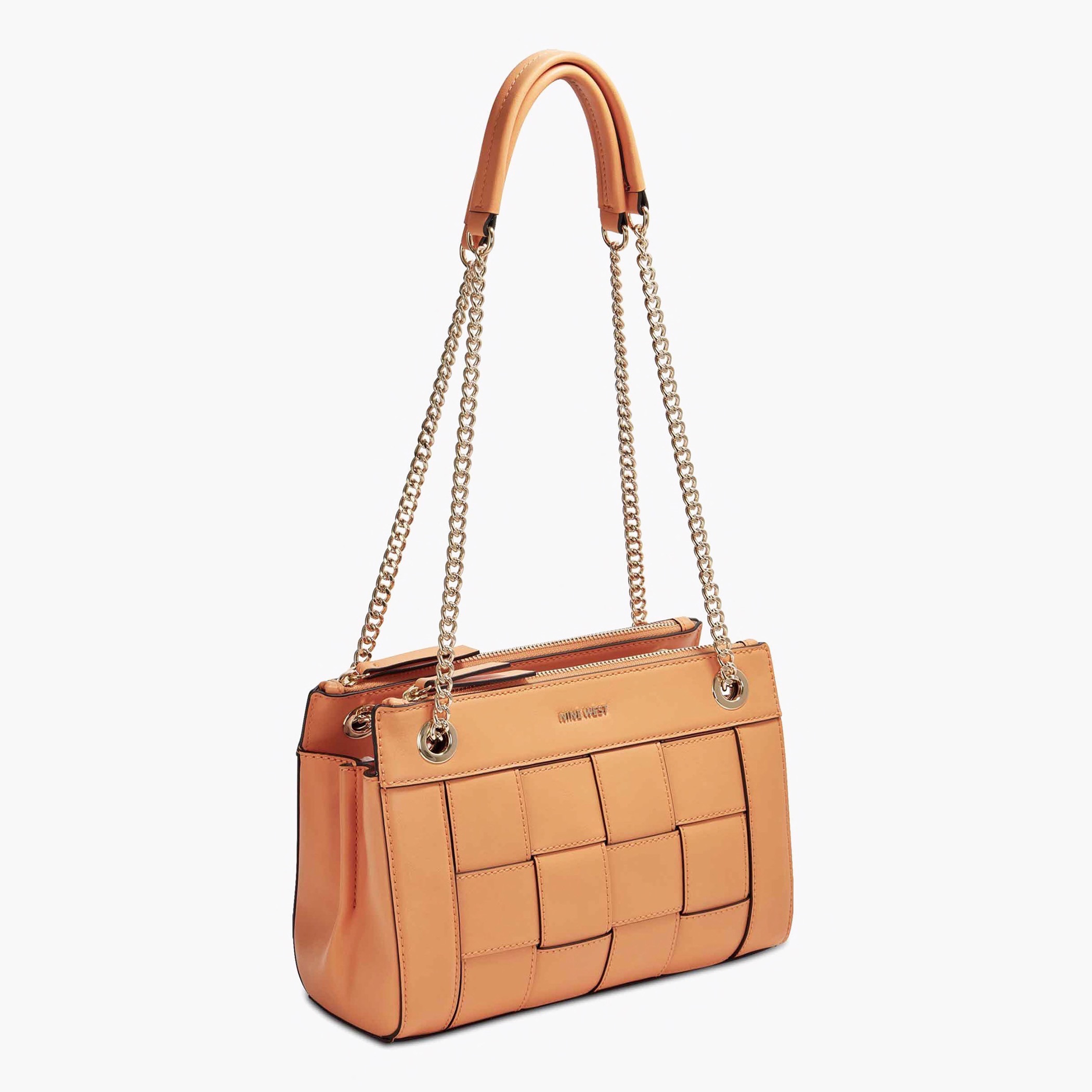 شنطة كروس بودي بارزة الملمس بمقابض مزدوجة من ناين ويست-women-bagsandwallets-handbags-image-2