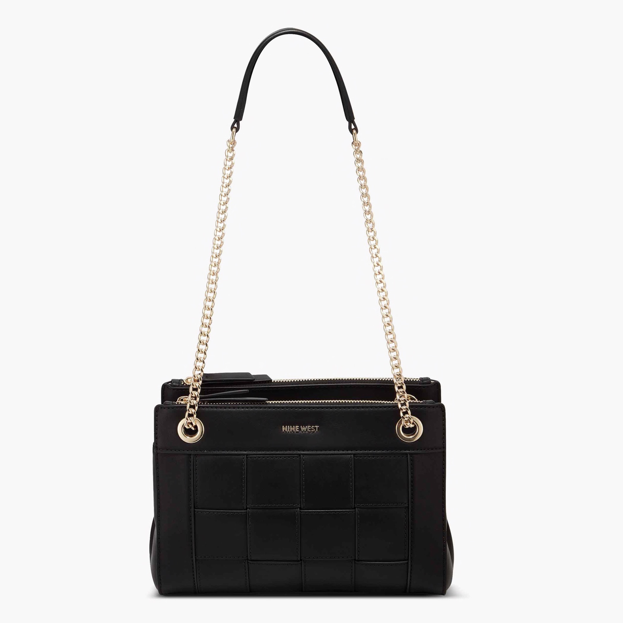شنطة كروس بودي بارزة الملمس بمقابض مزدوجة من ناين ويست-women-bagsandwallets-handbags-image-4