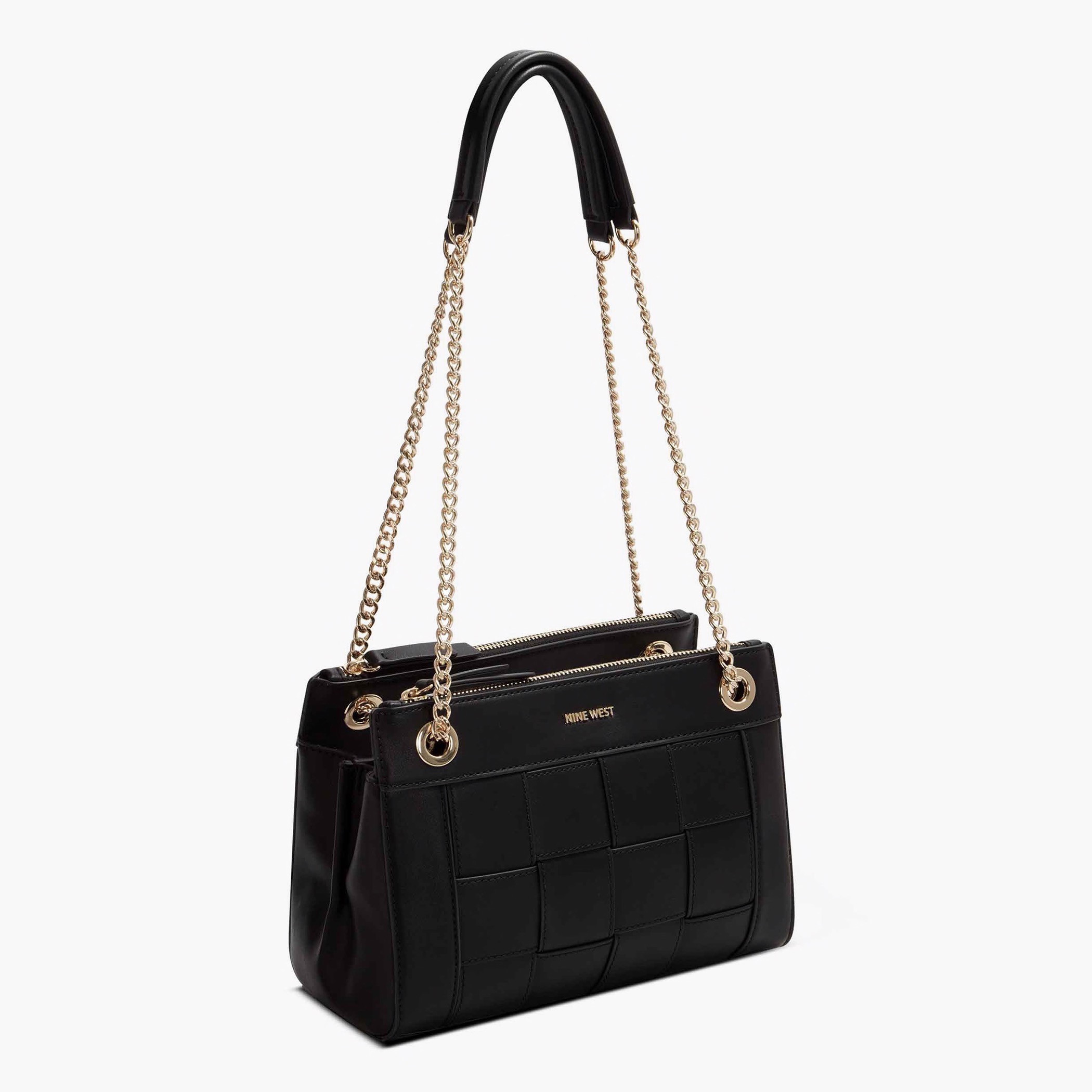 شنطة كروس بودي بارزة الملمس بمقابض مزدوجة من ناين ويست-women-bagsandwallets-handbags-image-5