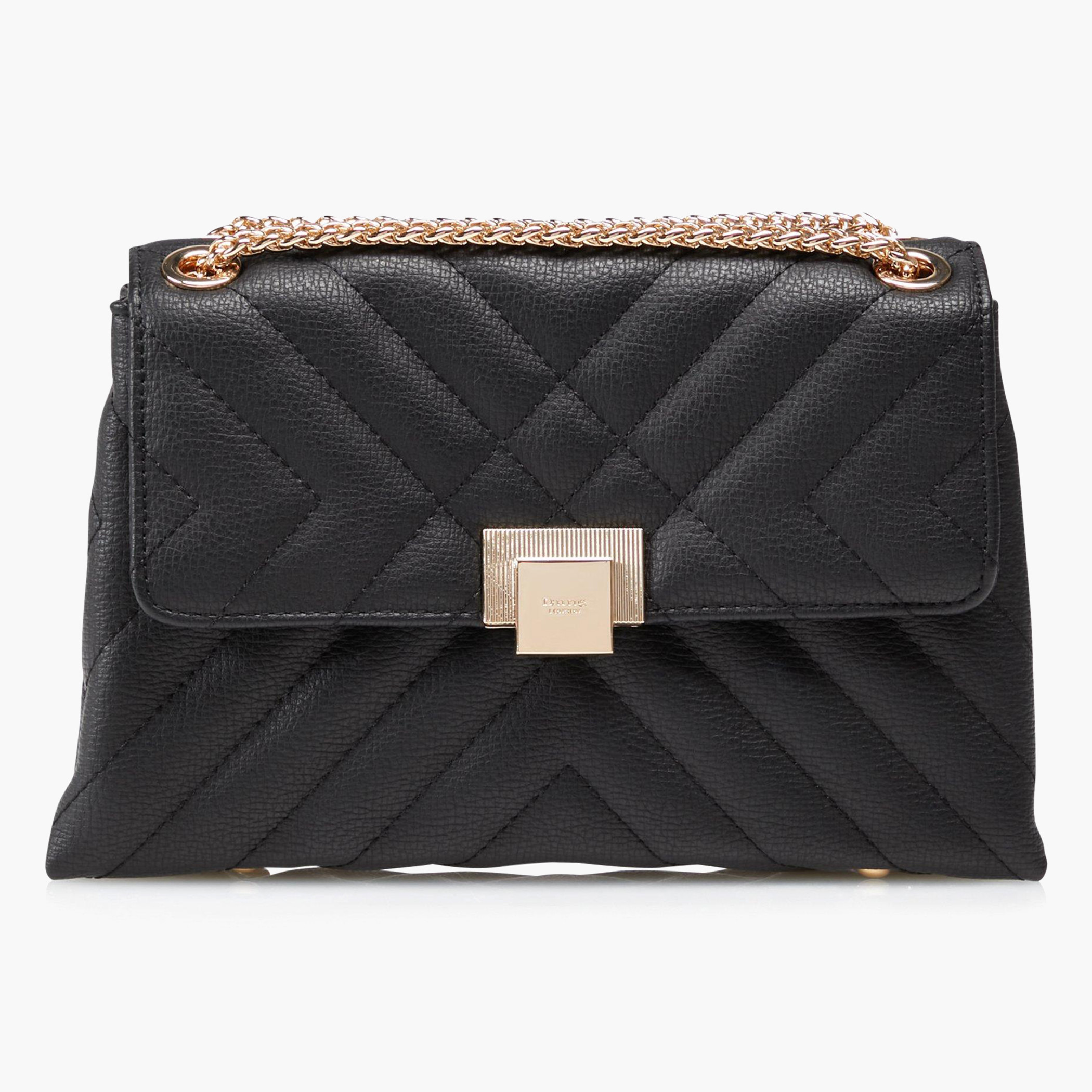 Dune London Dorchester Quilt Stitched Crossbody Bag