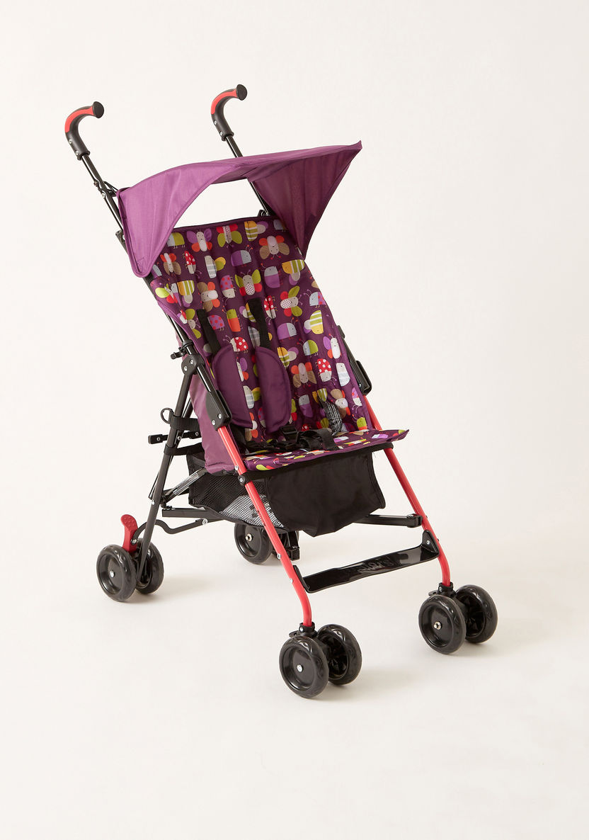 Juniors Scooty Purple Printed Baby Buggy with Sun Canopy (Upto 3 years) -Buggies-image-1