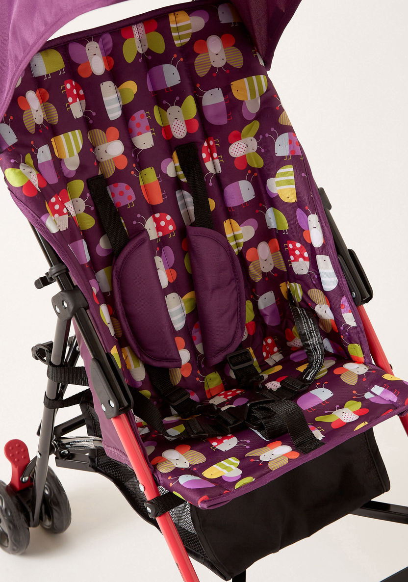 Juniors Scooty Purple Printed Baby Buggy with Sun Canopy (Upto 3 years) -Buggies-image-3