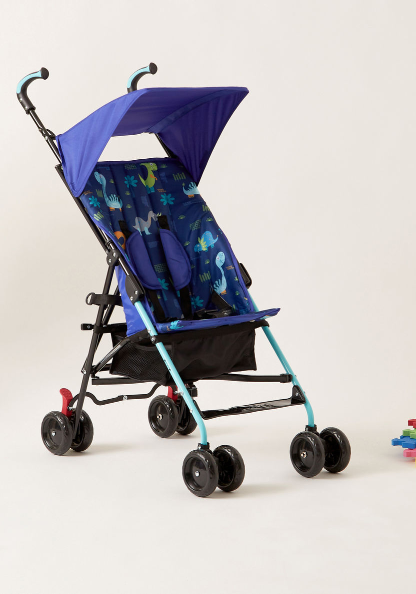 Juniors Scooty Blue Printed Baby Buggy with Sun Canopy (Upto 3 years)-Buggies-image-0