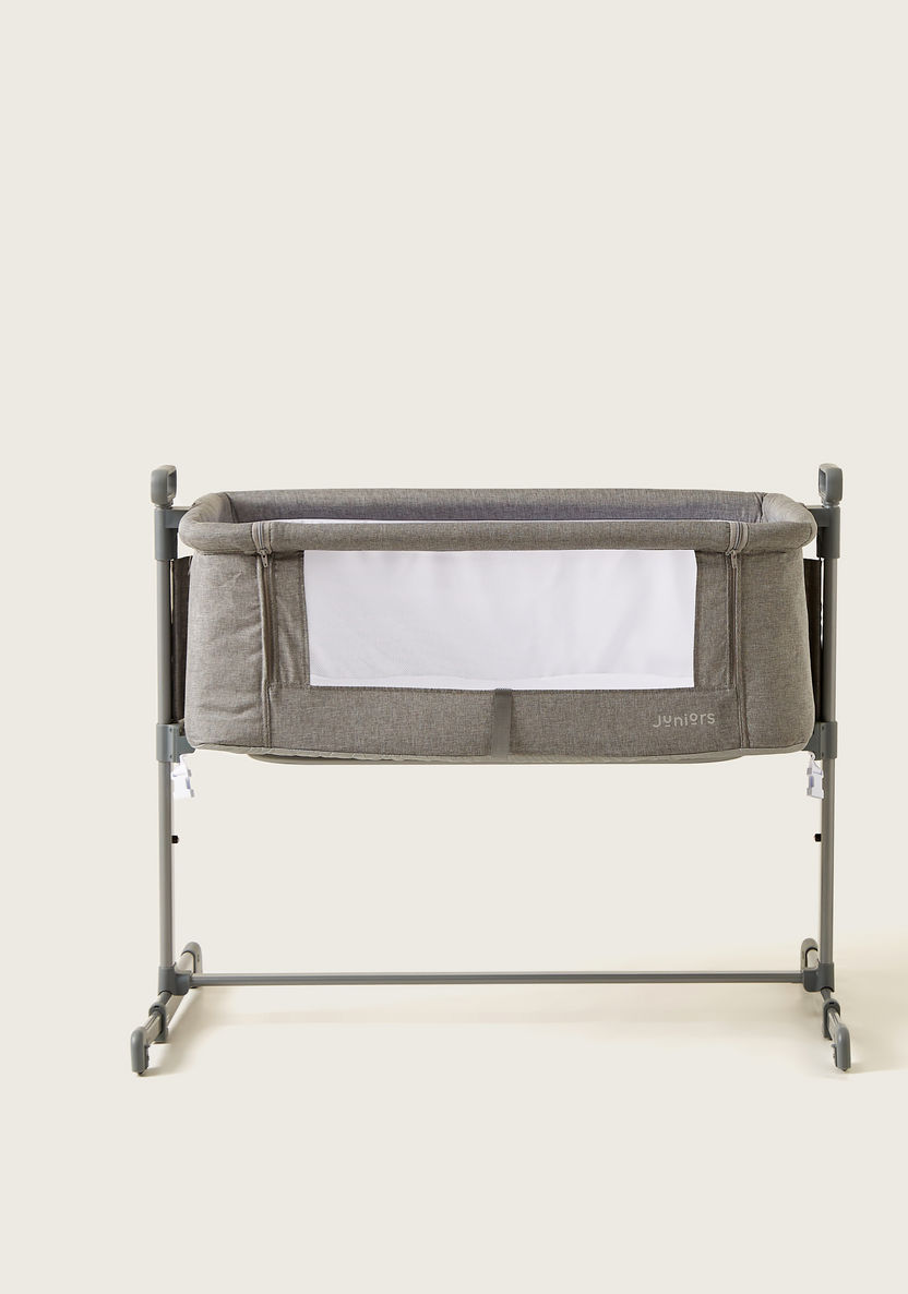 Juniors Peyton Side Bassinet and Co-sleeper - Grey-Cradles and Bassinets-image-1