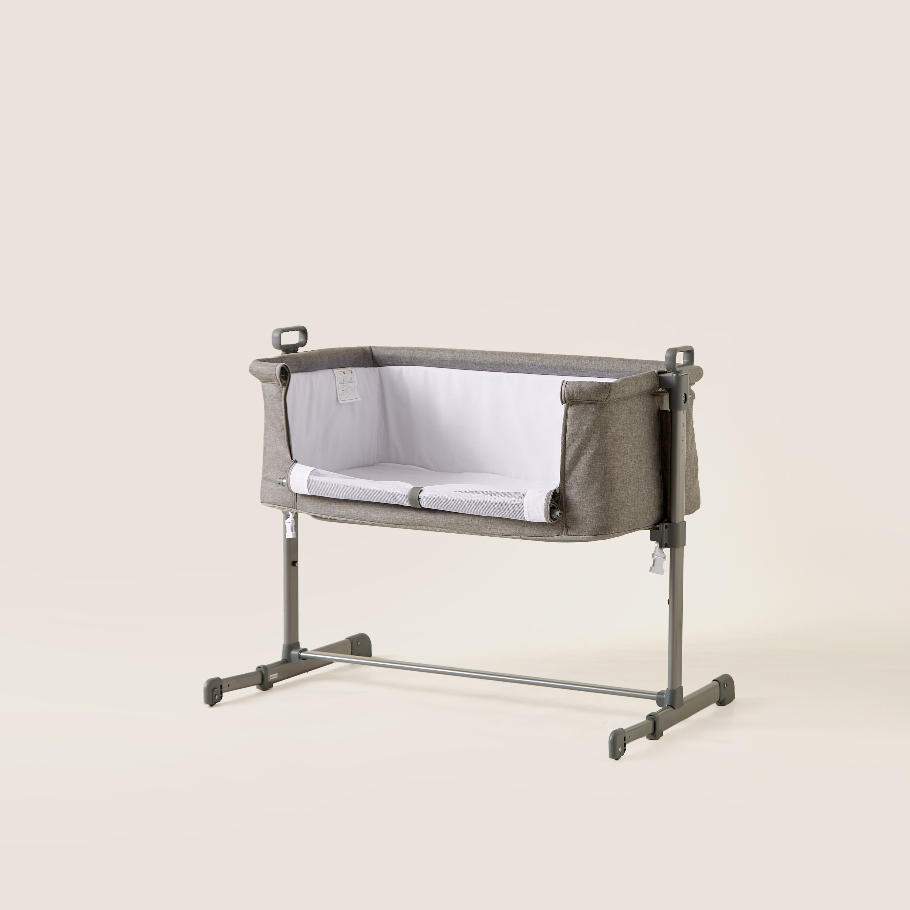 Buy Juniors Peyton Side Bassinet and Co sleeper Grey Online Babyshop UAE