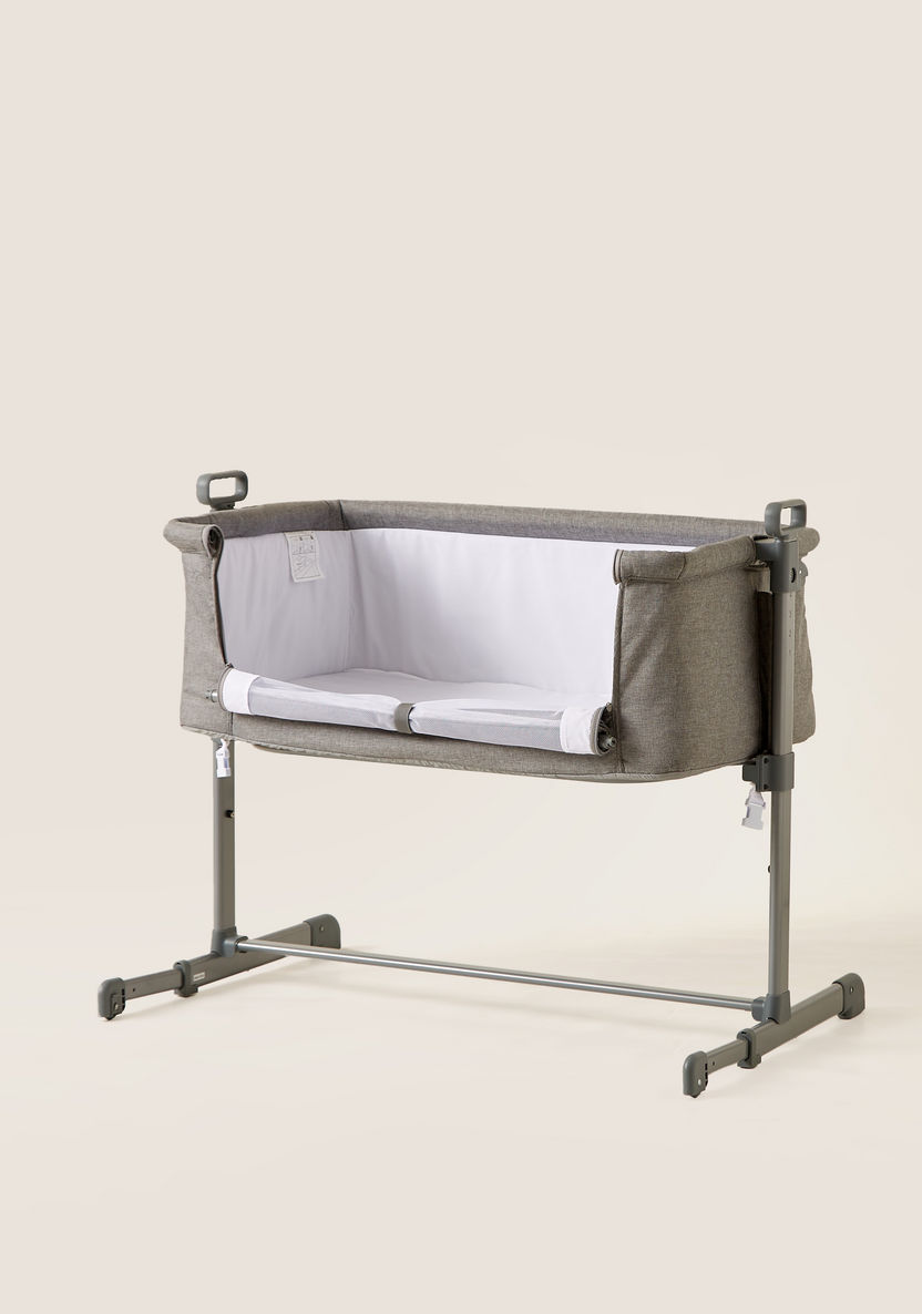 Juniors Peyton Side Bassinet and Co-sleeper - Grey-Cradles and Bassinets-image-2