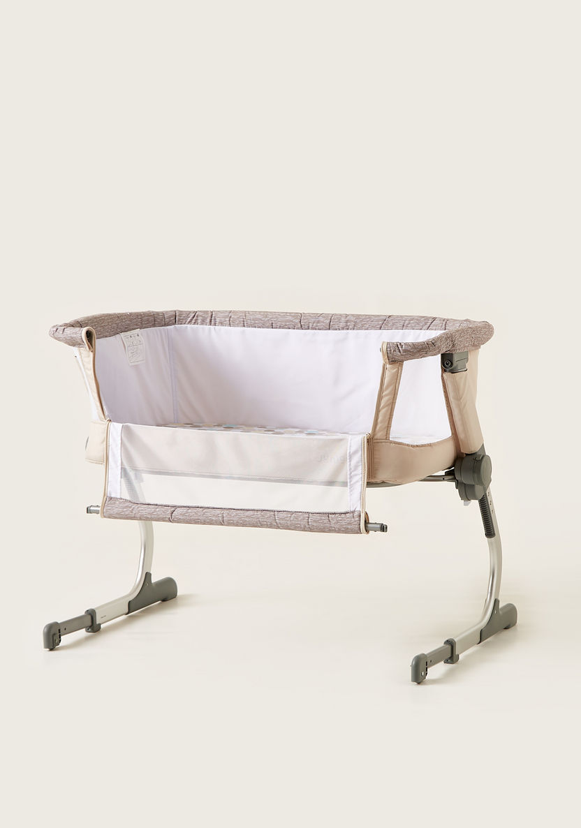 Juniors Sophia Side Bassinet and Co-sleeper - White Mix-Cradles and Bassinets-image-2