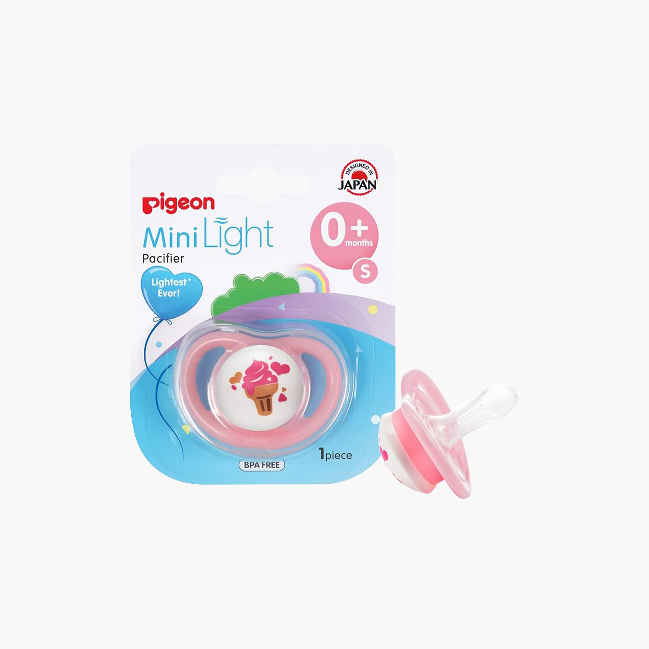 Pigeon Ice Cream Print Pacifier Small - 0-12 months-baby-feeding-pacifiers-image-1