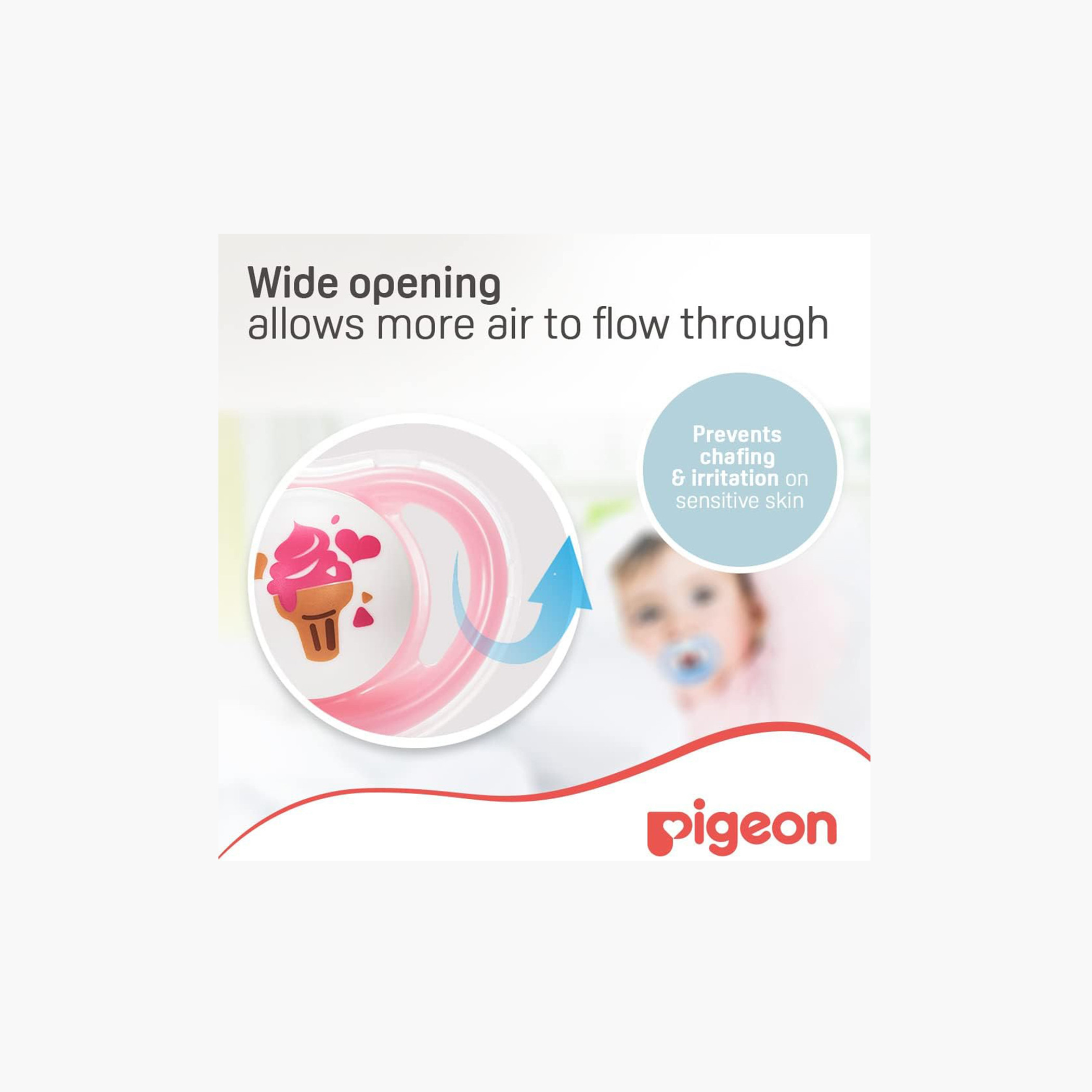 Pigeon Ice Cream Print Pacifier Small - 0-12 months-baby-feeding-pacifiers-image-2