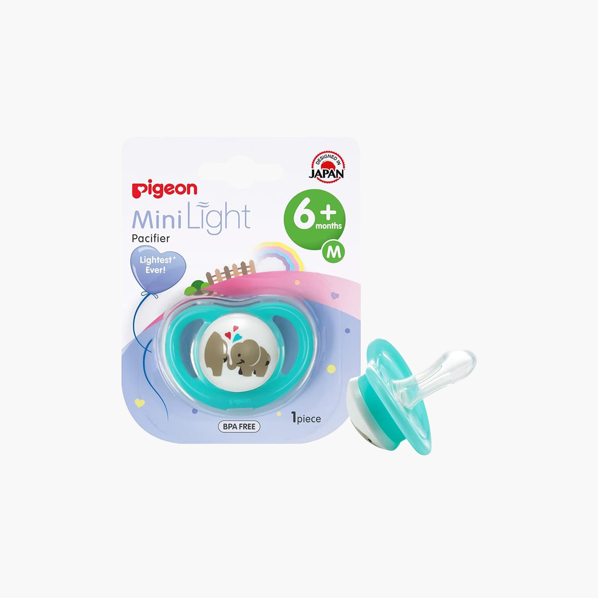 Pigeon Mini Light Medium Pacifier - 6 months+-baby-feeding-pacifiers-image-1
