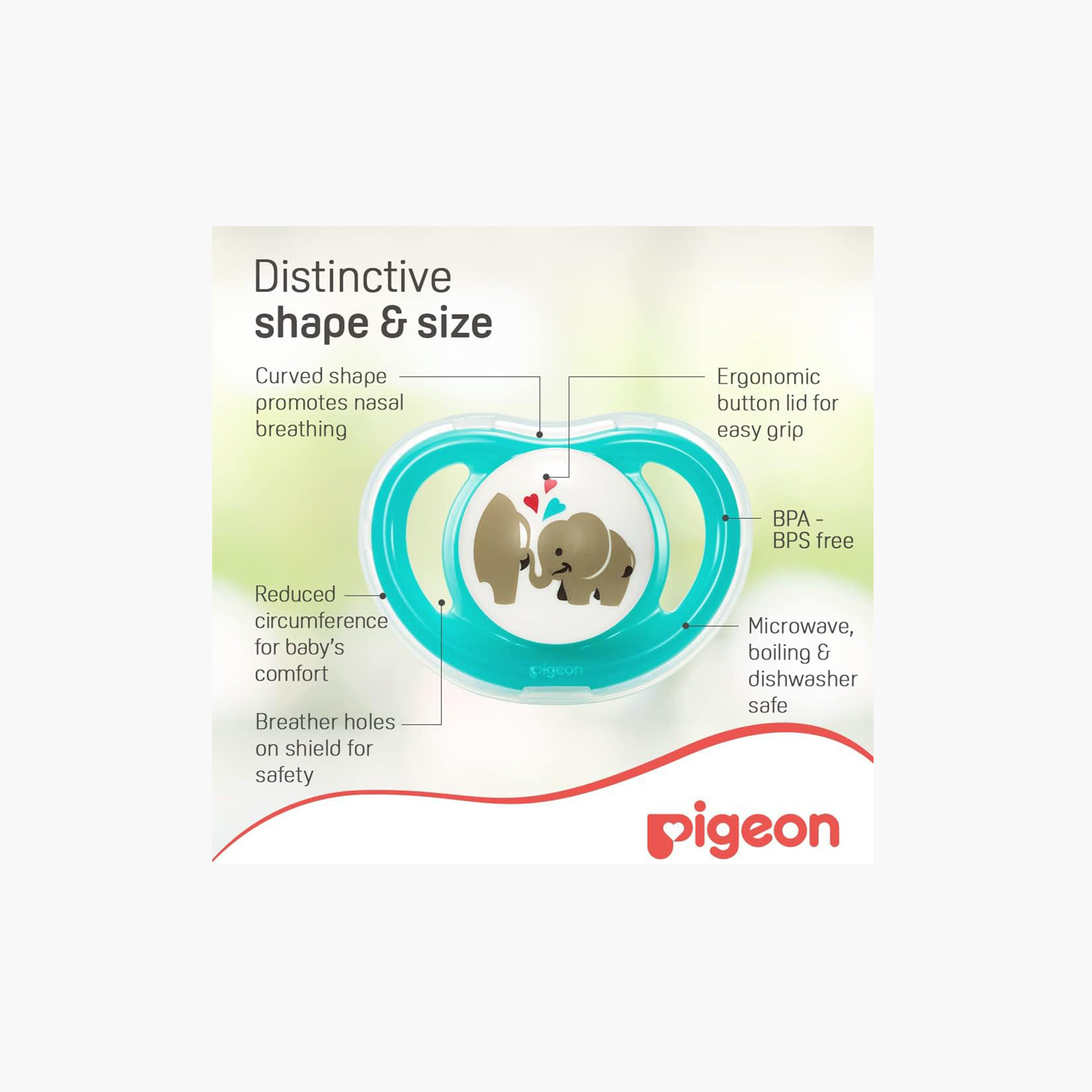 Pigeon Mini Light Medium Pacifier - 6 months+-baby-feeding-pacifiers-image-6