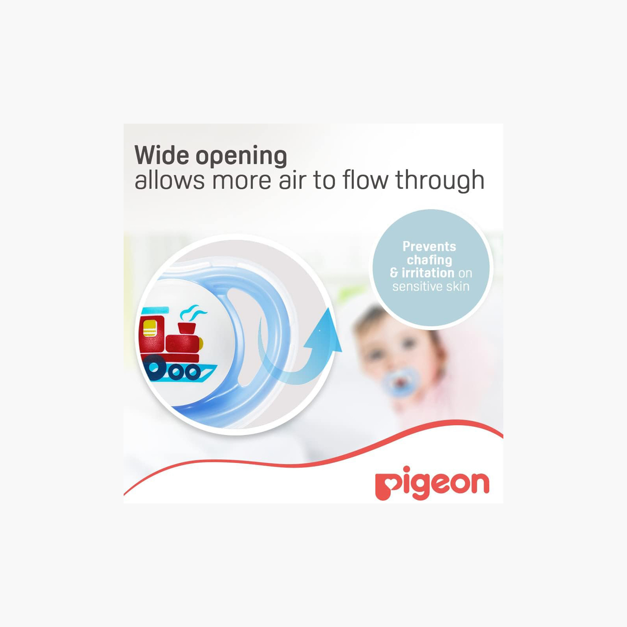Pigeon 2-Piece Printed Mini Light Small Pacifier Set - 0 months+-baby-feeding-pacifiers-image-4