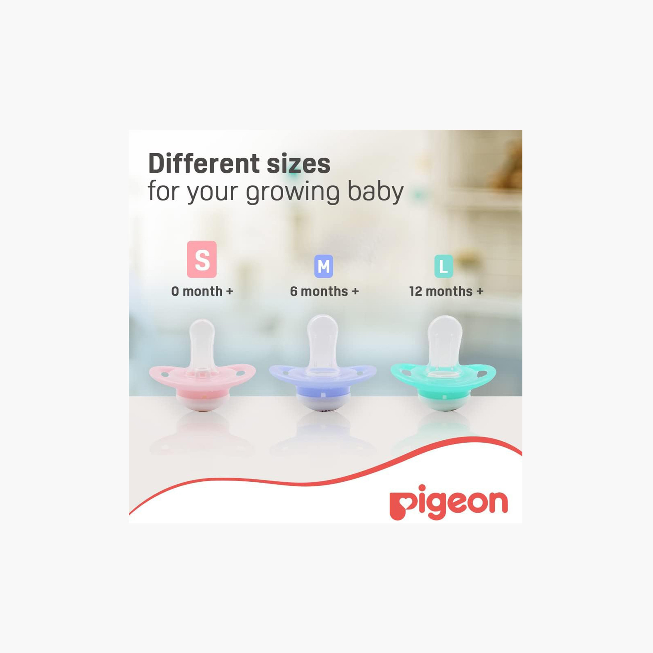 Pigeon 2-Piece Printed Mini Light Small Pacifier Set - 0 months+-baby-feeding-pacifiers-image-7