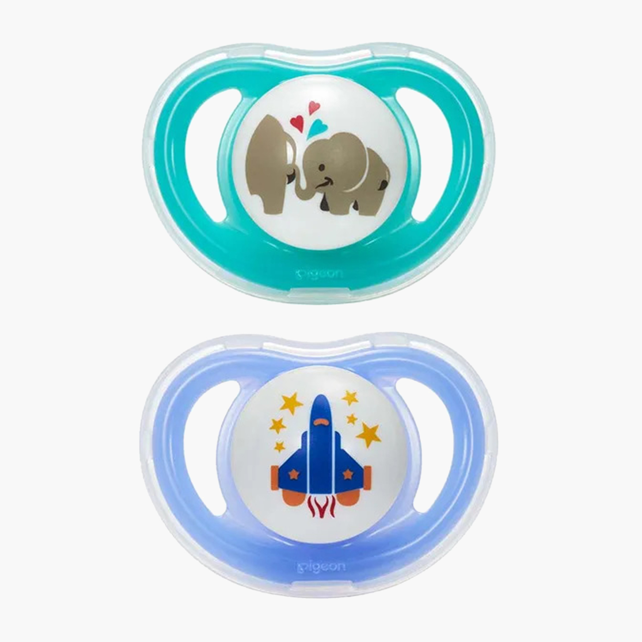 Pigeon 2-Piece Printed Medium Pacifier Set - 6 months+-baby-feeding-pacifiers-image-1